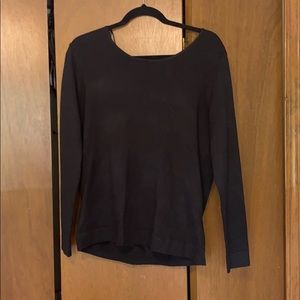 Black tie/ open back sweater